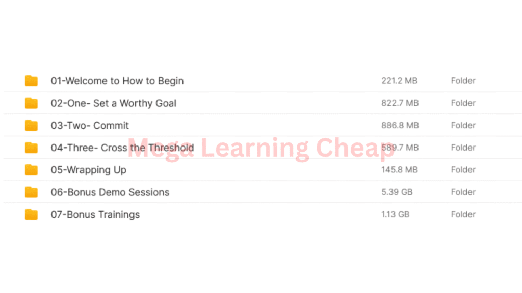 The How to Begin Course