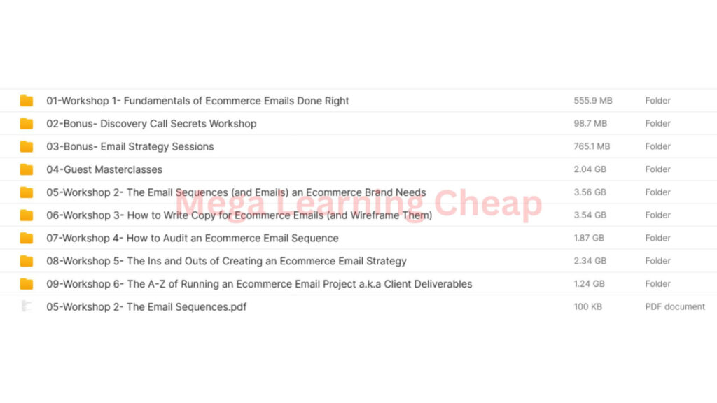 eCommerce Email Bootcamp