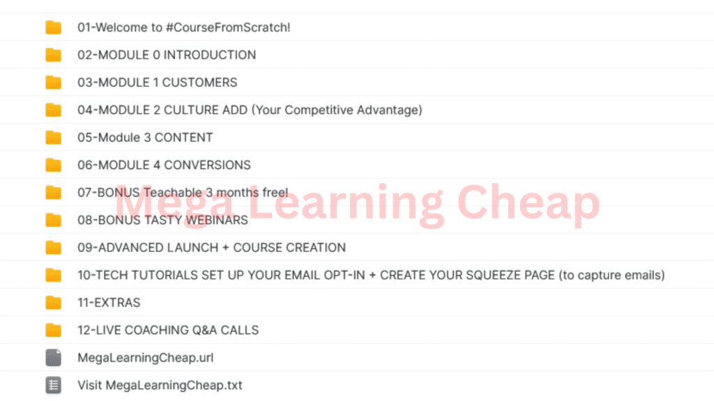 Course From Scratch