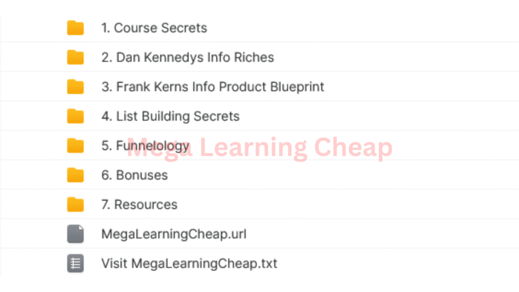 Course Secrets 1