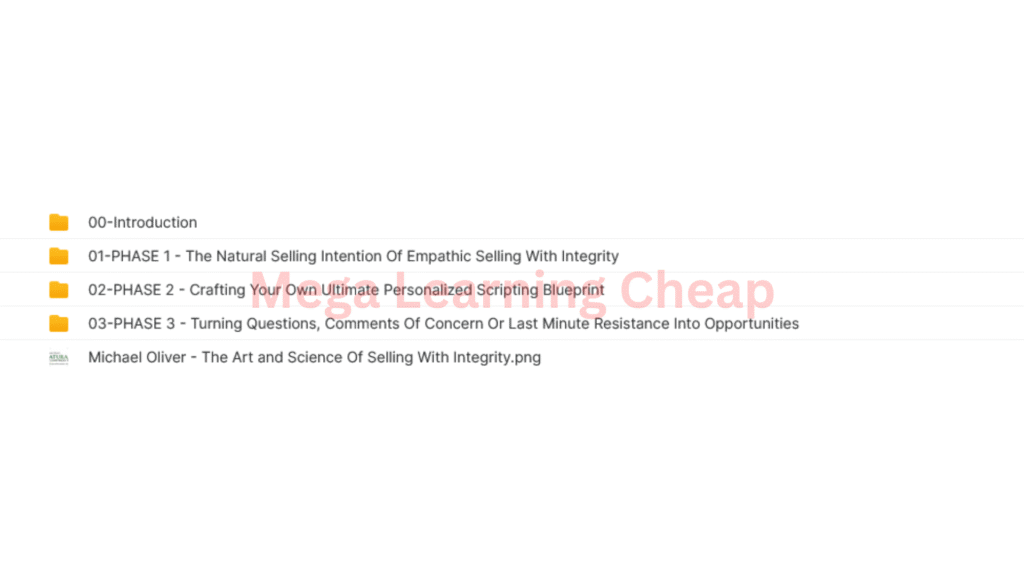 Natural Selling Course