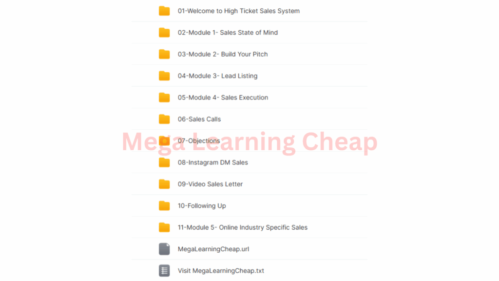 High Ticket Sales System