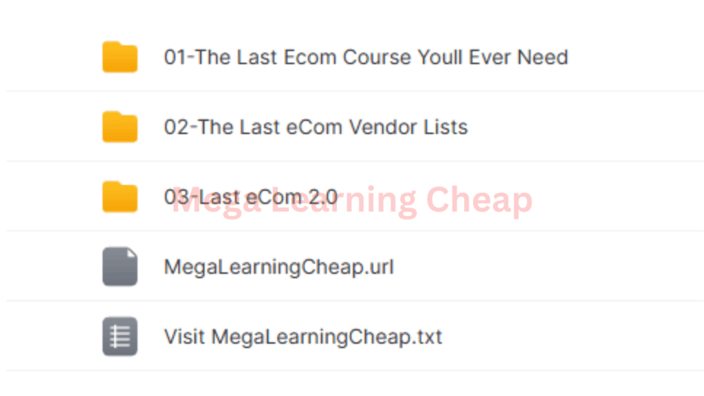 The Last eCom Course