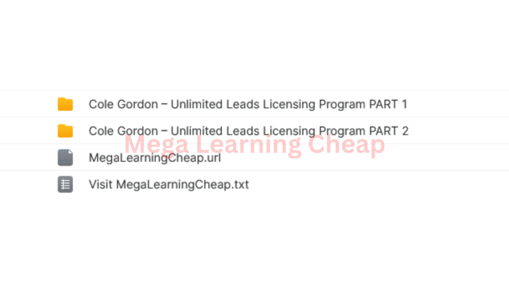 Unlimited Leads Licensing Program