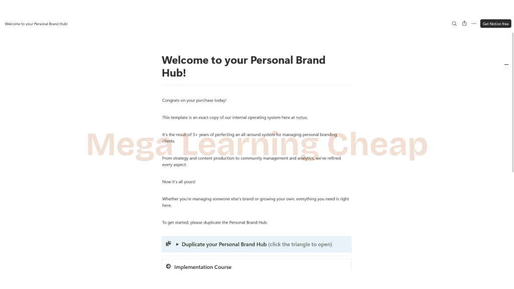 The Personal Brand Hub