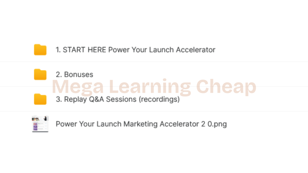 Power Your Launch Marketing Accelerator 2