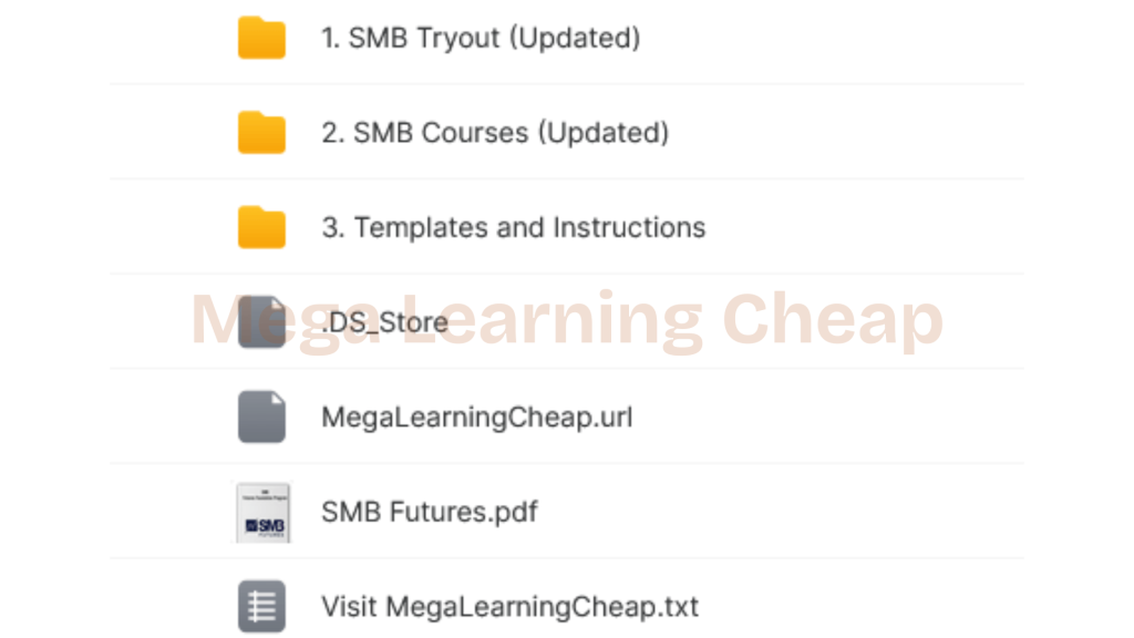 SMB – Futures Foundation Program v 2 1 Futures Foundation Program v 2