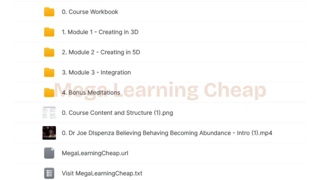 Dr. Joe Dispenza – Unlimited Abundance Bundle 1 Unlimited Abundance Bundle