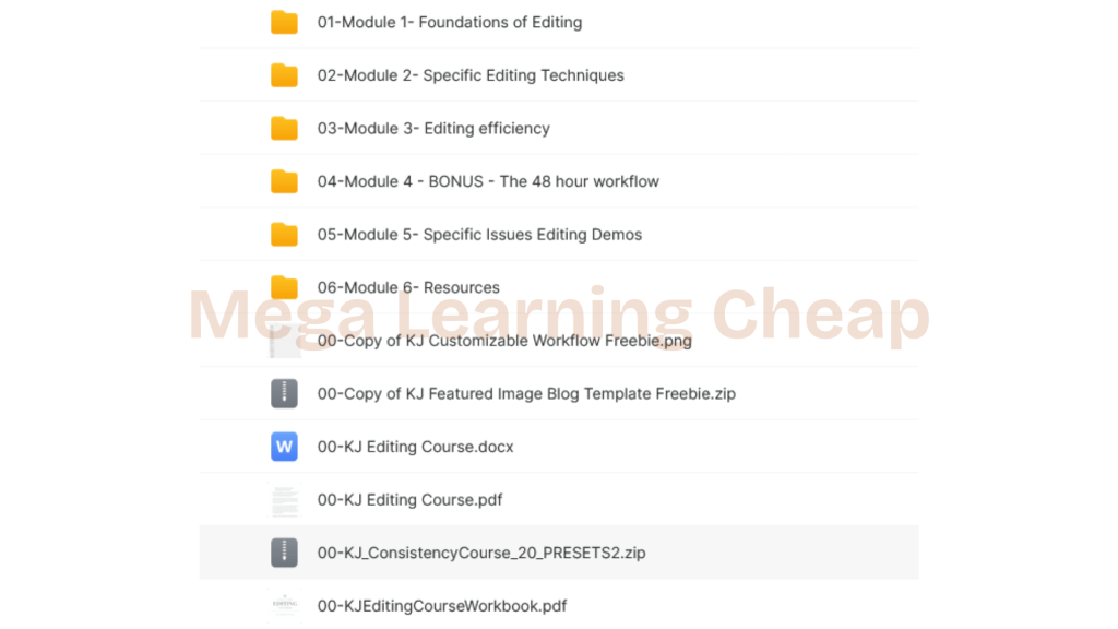 Katelyn James Editing Course 1 Editing Course